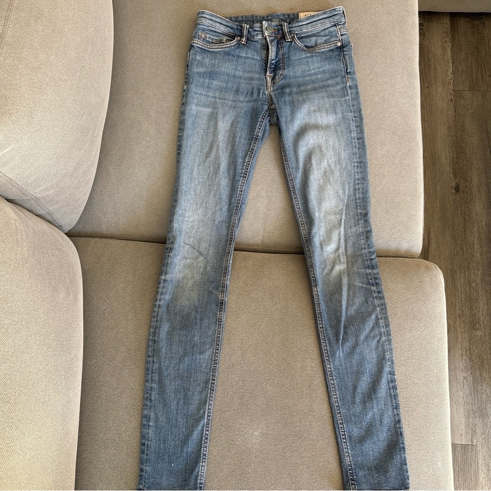 All Saints Mast Black Label Interior Tag with Denim Stitching Sz 24